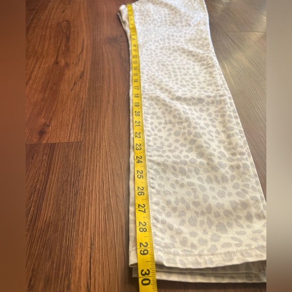 Loft Modern Skinny Pants Leopard Print Neutral Low Waist Slim Fit Women’s Sz 0 - Picture 6 of 7